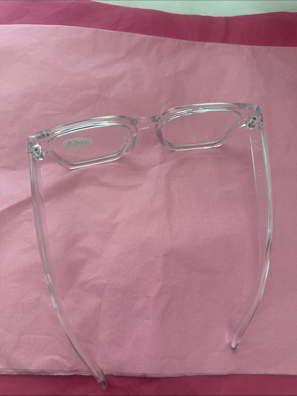 Affordable Fashion Finds Clear Transparent Glasses 👓 prescription 250 - Picture 5 of 5
